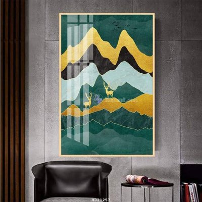 Hình ảnh file gốc in lụa File tranh hiện đại pha lê gương HD21257