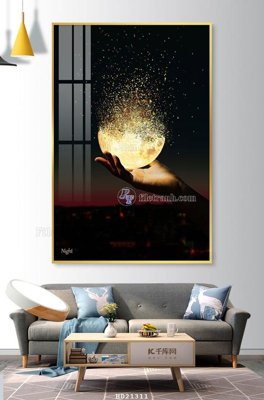 File tranh File tranh hiện đại pha lê gương HD21311 (gốc) chủ đề trẻ em