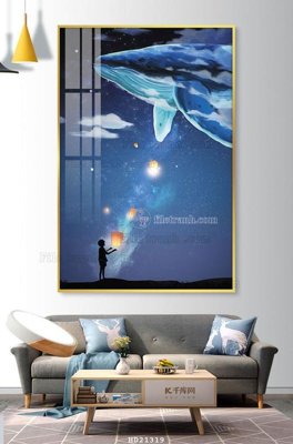 File gốc File tranh hiện đại pha lê gương HD21319 (in lụa) chi tiết cao