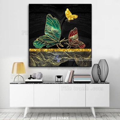 Hình ảnh gốc File tranh hiện đại pha lê gương HD21343 (để in khổ lớn)