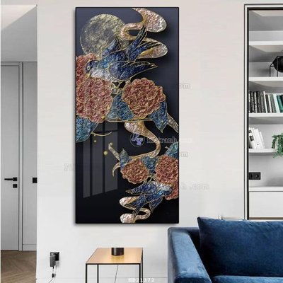 File in ấn File tranh hiện đại pha lê gương HD21372 chuyên nghiệp