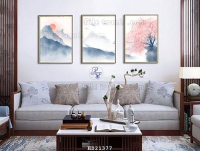 File tranh in tráng gương File tranh hiện đại pha lê gương HD21377 (siêu nét)