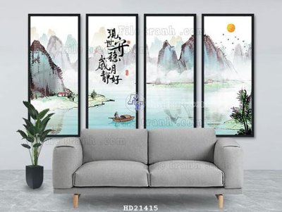 File PSD File tranh hiện đại pha lê gương HD21415 (bản gốc) đã tách nền