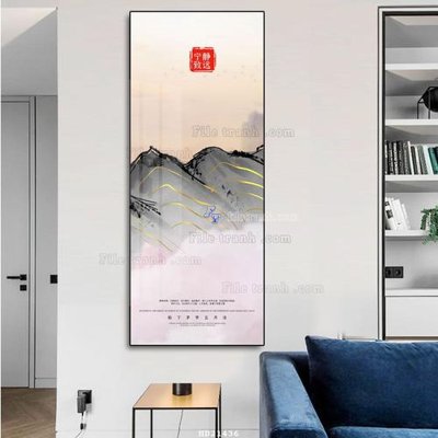 File tranh File tranh hiện đại pha lê gương HD21436 (bản gốc) treo quán cafe