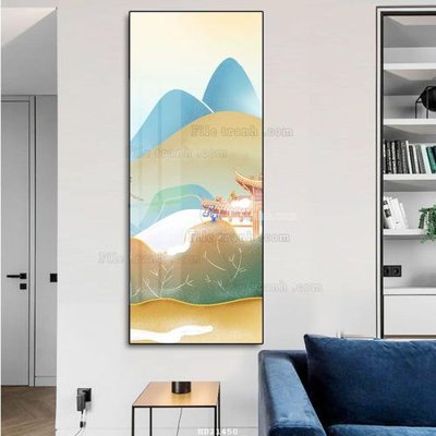 File tranh File tranh hiện đại pha lê gương HD21450 (bản gốc) treo tường