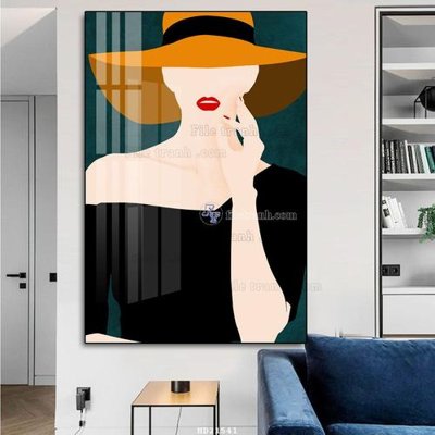 File gốc File tranh hiện đại pha lê gương HD21541 (chuẩn màu) cho in offset