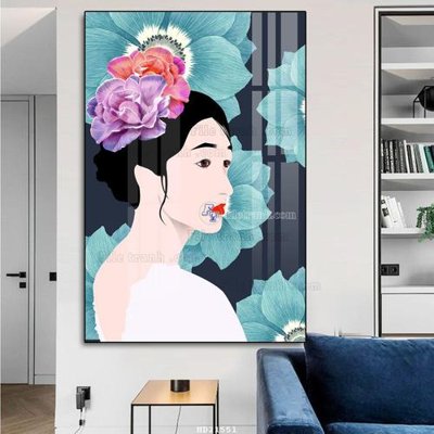 Download file File tranh hiện đại pha lê gương HD21551 (gốc) in mica bàn thờ