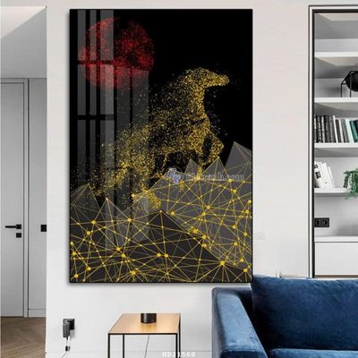 File in ấn File tranh hiện đại pha lê gương HD21568 (bản gốc) cao cấp