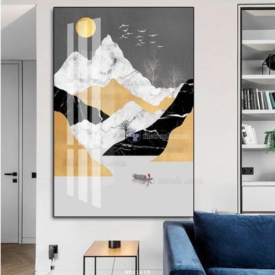 Ảnh gốc File tranh hiện đại pha lê gương HD21619 (siêu chi tiết) để in ấn