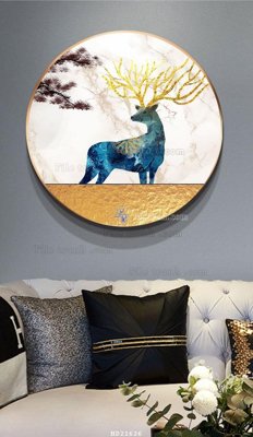 File in trần File tranh hiện đại pha lê gương HD21626 (bản gốc) mây trời