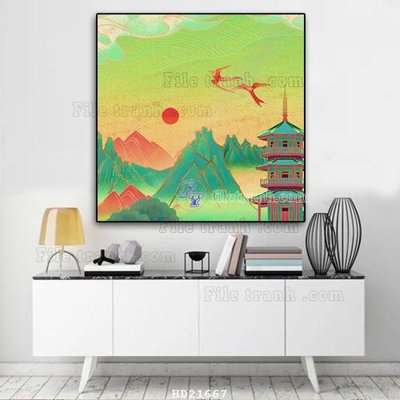 Tải file File tranh hiện đại pha lê gương HD21667 (ảnh gốc) độ phân giải 300dpi