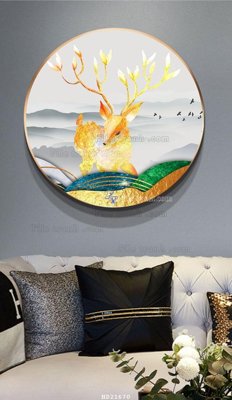 File in trần File tranh hiện đại pha lê gương HD21670 (bản gốc 3D) sống động