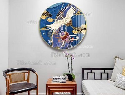 File gốc File tranh hiện đại pha lê gương HD21673 (in tráng gương) sang trọng