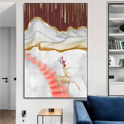 File gốc File tranh hiện đại pha lê gương HD21783 (chuẩn CMYK) cho nhà in