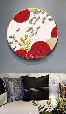 File tranh File tranh hiện đại pha lê gương HD21799 (bản gốc) in lụa dán tường