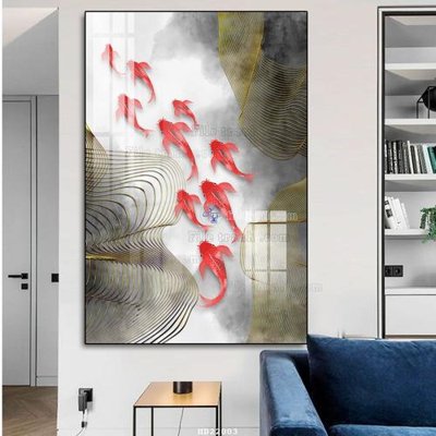 File gốc File tranh hiện đại pha lê gương HD22003 (in tráng gương) sang trọng