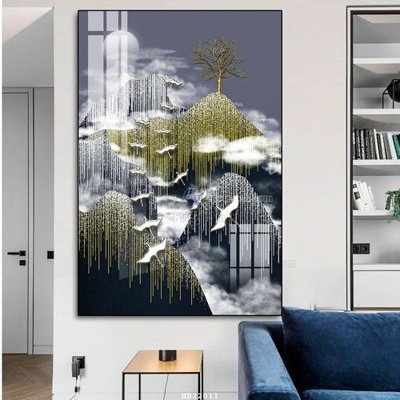 Download file ảnh gốc File tranh hiện đại pha lê gương HD22011 để in ấn