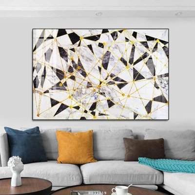 Tải file File tranh hiện đại pha lê gương HD22019 (gốc) chủ đề phong thủy