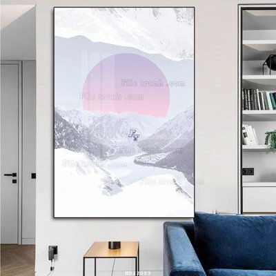 File tranh gốc File tranh hiện đại pha lê gương HD22093 chủ đề hiện đại