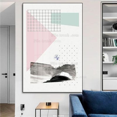 File tranh gốc File tranh hiện đại pha lê gương HD22098 (bản quyền) file PSD