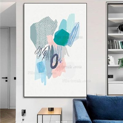 File gốc in tráng gương File tranh hiện đại pha lê gương HD22105 chi tiết