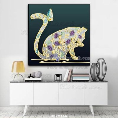 File gốc File tranh hiện đại pha lê gương HD22146 (PNG) chất lượng cao