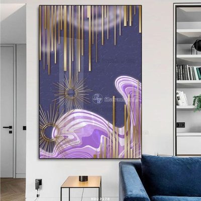 File in mica File tranh hiện đại pha lê gương HD22178 (bản gốc) làm vách ngăn