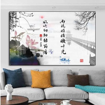 File in mica File tranh hiện đại pha lê gương HD22366 (bản gốc) sắc sảo