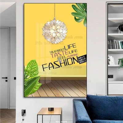 File tranh File tranh hiện đại pha lê gương HD22405 (ảnh gốc) in trần nhà