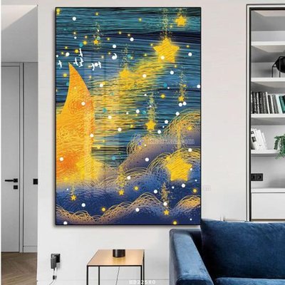 File gốc File tranh hiện đại pha lê gương HD22580 (in mica) làm quà tặng
