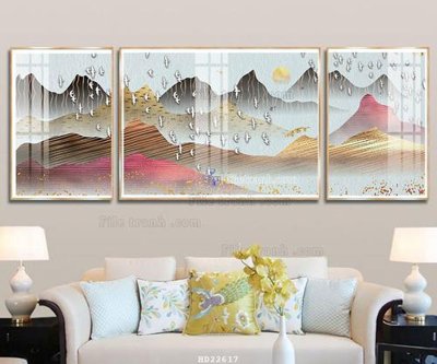 File gốc File tranh hiện đại pha lê gương HD22617 (in tráng gương) hiện đại