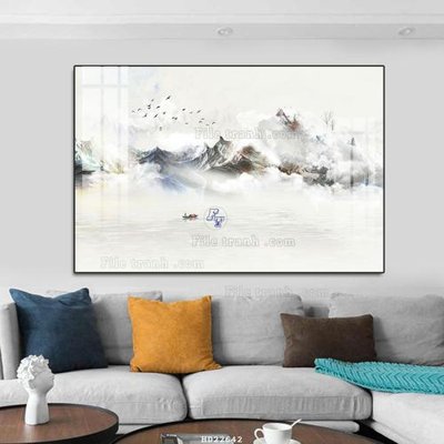 File gốc in ấn File tranh hiện đại pha lê gương HD22642 chất lượng vượt trội
