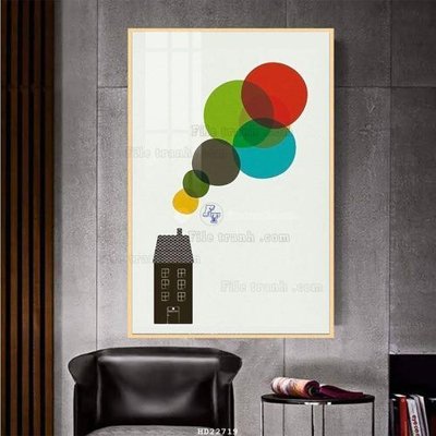 File tranh File tranh hiện đại pha lê gương HD22719 (bản gốc) treo phòng ăn