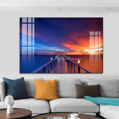 File tranh File tranh hiện đại pha lê gương HD22812 (gốc) chủ đề thiên nhiên