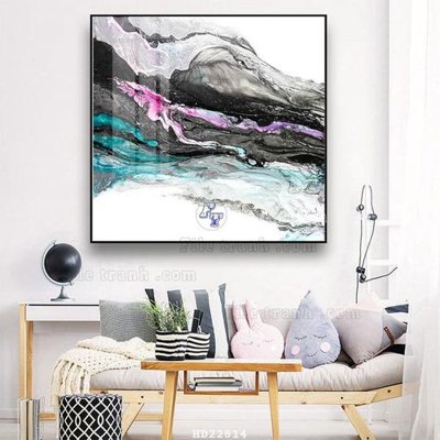 File gốc File tranh hiện đại pha lê gương HD22814 (in lụa) hoa văn cổ điển