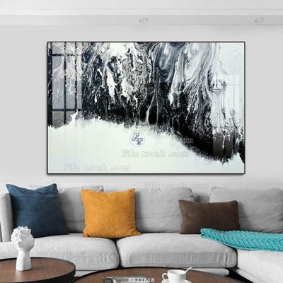 File in trần File tranh hiện đại pha lê gương HD22818 (bản gốc 3D) sống động