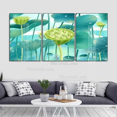 File tranh gốc File tranh hiện đại pha lê gương HD22884 (bản quyền) độc đáo