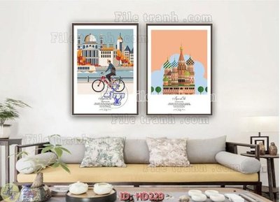 Tải file File tranh hiện đại HD229 (gốc) in ấn ngay lập tức