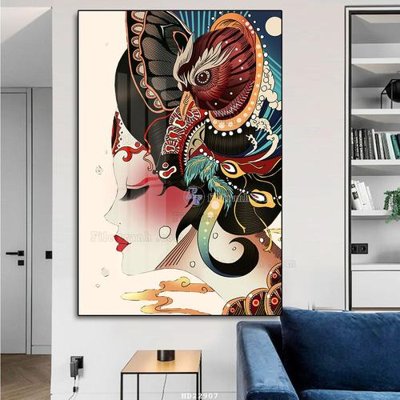 File gốc File tranh hiện đại pha lê gương HD22907 (in ấn) màu sắc trung thực