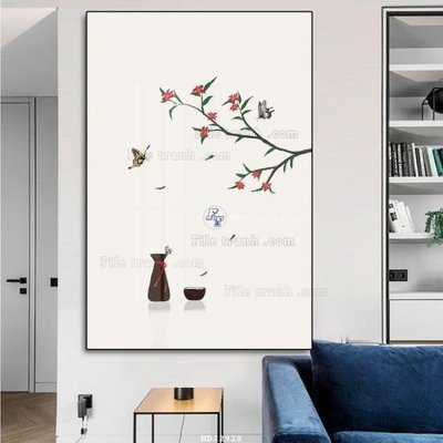 File in trần File tranh hiện đại pha lê gương HD22928 (bản gốc) bầu trời