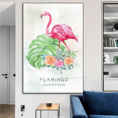 Tải file File tranh hiện đại pha lê gương HD23023 (gốc) chủ đề hoa sen