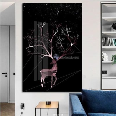 File in trần File tranh hiện đại pha lê gương HD23046 (bản gốc) bầu trời