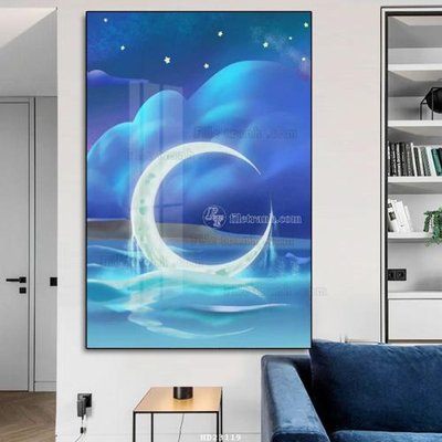 File gốc File tranh hiện đại pha lê gương HD23119 (cho in UV) siêu nét
