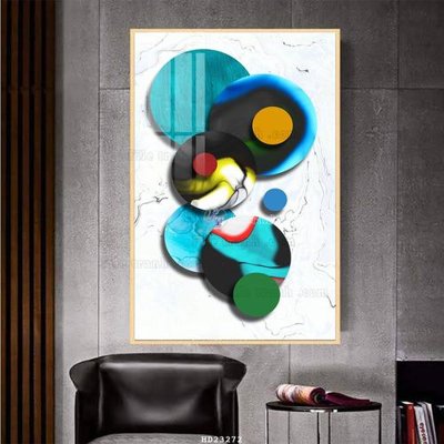 File tranh File bộ tranh treo hiện đại HD23272 (bản gốc) in lụa 3D