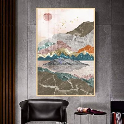 Tải file File bộ tranh treo hiện đại HD23301 (gốc) làm file tranh quảng cáo