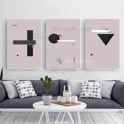 File PSD File bộ tranh treo hiện đại HD23441 (gốc) cho designer