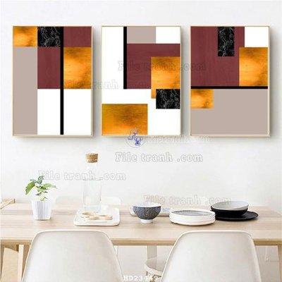 File gốc File bộ tranh treo hiện đại HD23449 (dành cho trang trí nội thất)