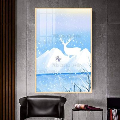 File in trần File bộ tranh treo hiện đại HD23662 (file gốc) xuyên sáng