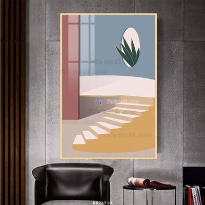 File gốc File bộ tranh treo hiện đại HD23710 (in tráng gương) hiện đại