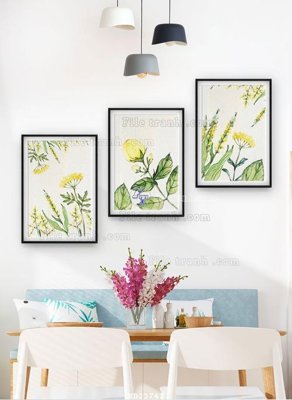 Tải file tranh File bộ tranh treo hiện đại HD23741 (ảnh gốc) ngay